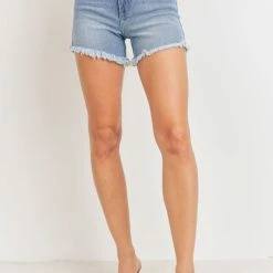 JBD The Shelia High Rise Classic A Line Jean Shorts