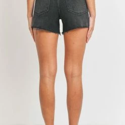 JBD The Nova Black High Rise Jean Shorts
