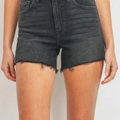 JBD The Nova Black High Rise Jean Shorts