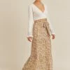 Lush Clothing The Field Of Flowers Tiered Maxi Skirt