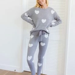Hem And Thread The Heartbreaker Cozy Sweater Leggings Sets