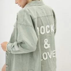 Shoppe Twelve The Rock & Love Twill Shacket Tops