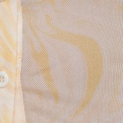 Le Lis The Adelle Yellow Mesh Long Sleeve Top Tops