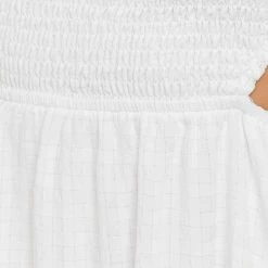 Olivaceous Dresses The Wren White Off Shoulder Open Back Mini Dress