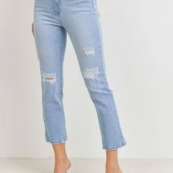 JBD The Amara Light Denim Slim Straight Leg Jeans
