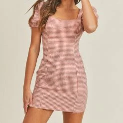 Lush Clothing The Checkmate Gingham Mini Dress Dresses