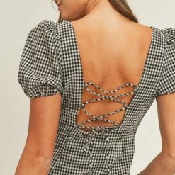 Lush Clothing The Checkmate Gingham Mini Dress Dresses