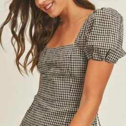 Lush Clothing The Checkmate Gingham Mini Dress Dresses