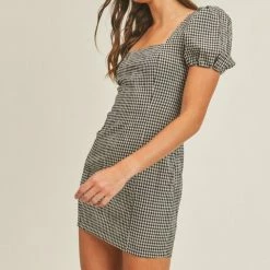 Lush Clothing The Checkmate Gingham Mini Dress Dresses
