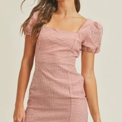 Lush Clothing The Checkmate Gingham Mini Dress Dresses