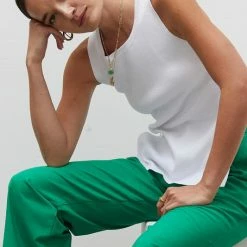 Crescent Tops The Gianna Side-Slit Sleeveless Knit Top