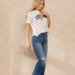 Sneak Peek The Reagan Medium Wash High Rise Straight Leg Jeans
