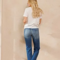 Sneak Peek The Reagan Medium Wash High Rise Straight Leg Jeans