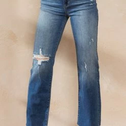 Sneak Peek The Reagan Medium Wash High Rise Straight Leg Jeans