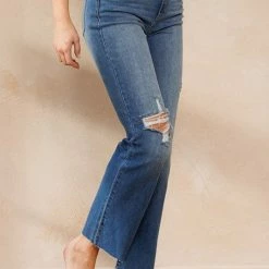 Sneak Peek The Reagan Medium Wash High Rise Straight Leg Jeans