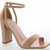 Show Stop Shoes The Aliza Nude Patent Heel