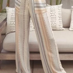 Illa Illa The Kassie Striped Wrap Top & Pant Set Tops