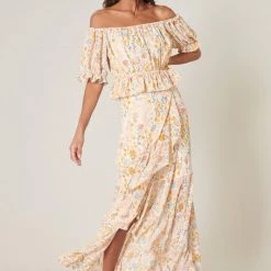 SugarLips Skirts The French Country Saturated Love Midi Skirt