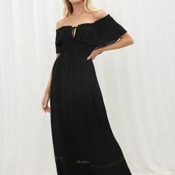 Illa Illa Dresses The Carson Off The Shoulder Maxi Dress