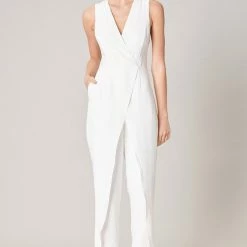 SugarLips The Riviera White Tulip Front Jumpsuit Pants