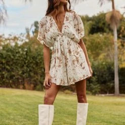 Blue Blush The Chella Tie Die Romper