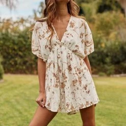 Blue Blush The Chella Tie Die Romper