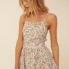 Promesa USA The Brittany Blue Floral Tiered Romper Rompers
