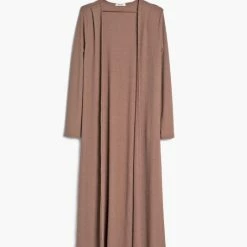 Mod Ref The Aria Mocha Long Cardigan Duster Tops