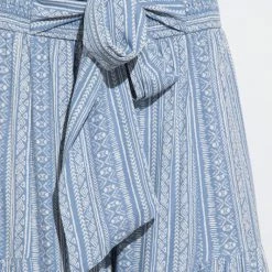 In The Beginning Clothing The Belize Blue Print Palazzo Pants