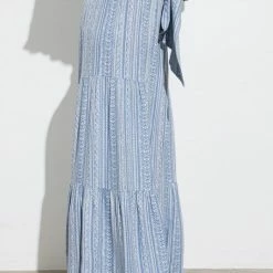 In The Beginning Clothing The Belize Blue Print Palazzo Pants