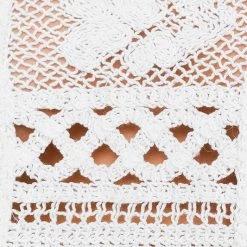 Le Lis The Stevie White Crochet Cropped Tank Top