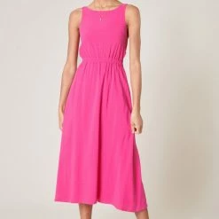 Sugar Lips The De La Cruz Strappy Open Back Midi Dress Dresses