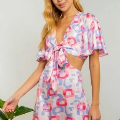 FANCO Dresses The Disco Baby Geo Cutout Mini Dress