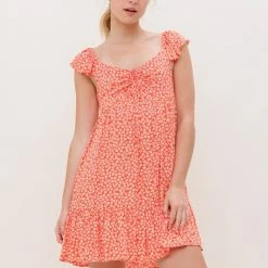 In The Beginning Clothing The Chattanooga Red Floral Mini Dress Dresses