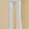 Blue Blush Jeans The Flower Power Blue Daisy Denim Pants