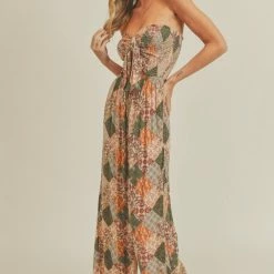 Lush The Joshua Tree Patchwork Cutout Jumpsuit Jumpsuits