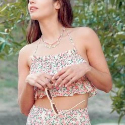 Hyfve The Georgina Floral Halter Crop Top