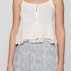 Final Touch The Sunnyside Oatmeal Lace Cami Top
