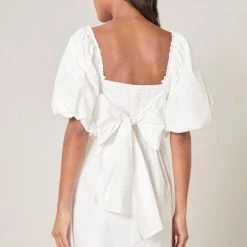 SugarLips Dresses The Marion Oversized Puff Sleeve Babydoll Mini Dress