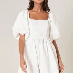 SugarLips Dresses The Marion Oversized Puff Sleeve Babydoll Mini Dress