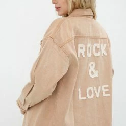 Shoppe Twelve The Rock & Love Twill Shacket Tops
