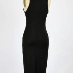 Final Touch Dresses The Brinley Black Basic Knit Bodycon Midi Dress