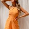 Le Lis The Tangerine Dream Halter Neck Romper Rompers