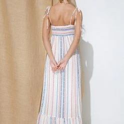 In The Beginning Clothing The Abigail Red, White & Blue Camisole Top Maxi Dress Dresses