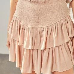 Mustard Seed The Always Lovely Ruffled Mini Skirt With Shorts
