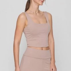 Final Touch Tops The Kamryn Ribbed Cropped Tank