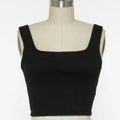 Final Touch Tops The Kamryn Ribbed Cropped Tank