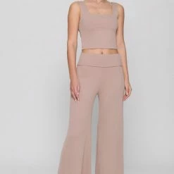 Final Touch The Kamryn Ribbed Wide Leg Pants