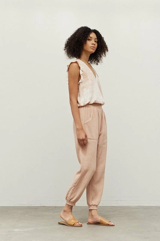 Grade & Gather Tops The Soft Rose Tie Dye Blouse