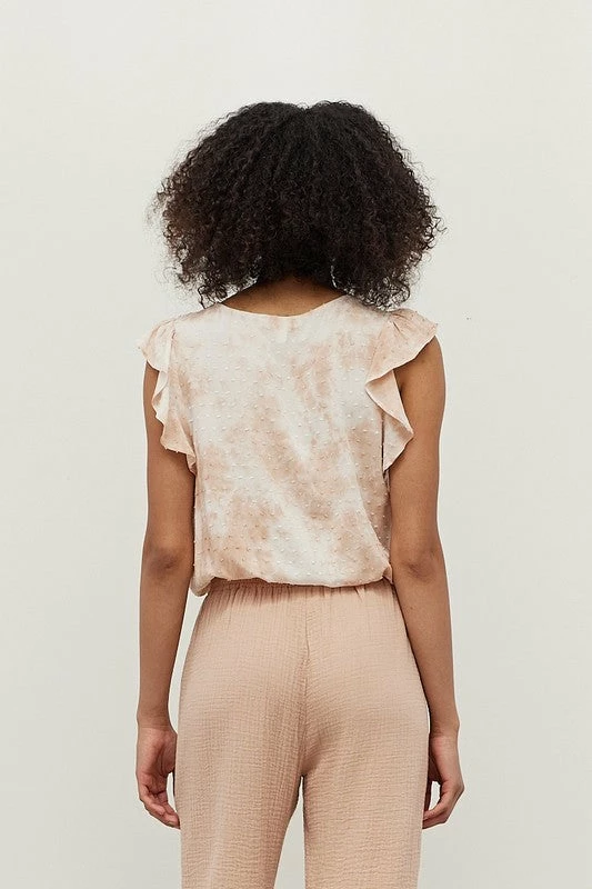 Grade & Gather Tops The Soft Rose Tie Dye Blouse